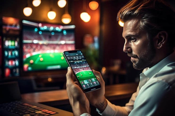 Antarmuka Sweet Bonanza di platform bonus slot dengan grid 6x5 dan simbol buah berwarna cerah
